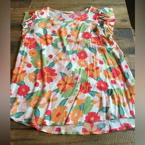 Flower blouse/Size Small